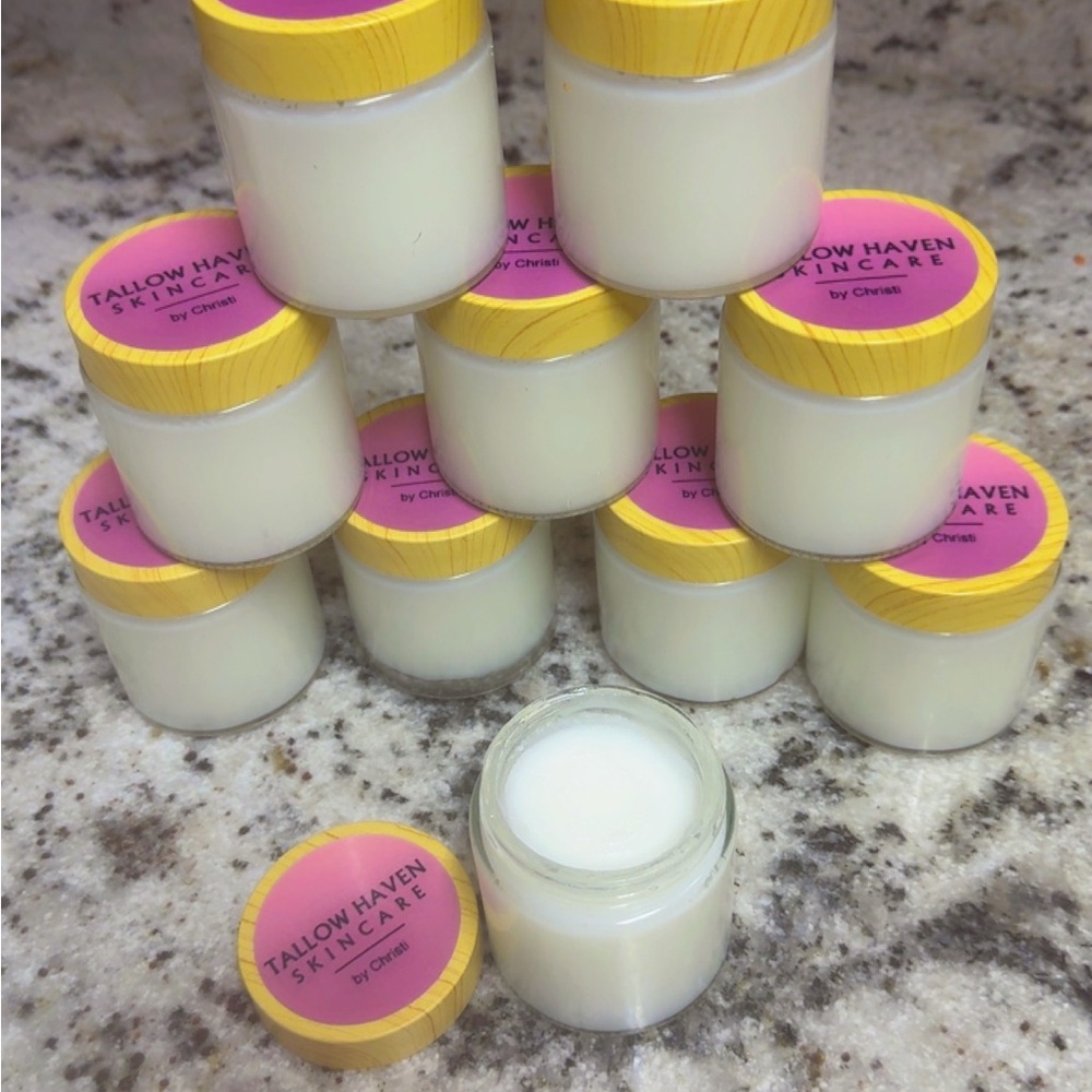 Tallow Haven Skincare Cream with Yellow Lid